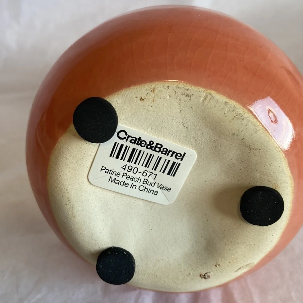 (2) Crate&Barrel ceramic bud vase